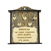 КЛЮЧНИЦА "НИКОГДА НЕ ТЕРЯЙ ТЕРПЕНИЯ" во Челябинске